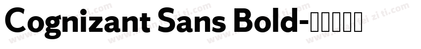 Cognizant Sans Bold字体转换
